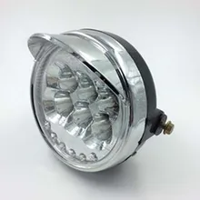 Электрический трицикл светодиодная фара в сборе 12 V-80 V Универсальный Напряжение без дальнего и ближнего светло-серебристый светодиодный фары