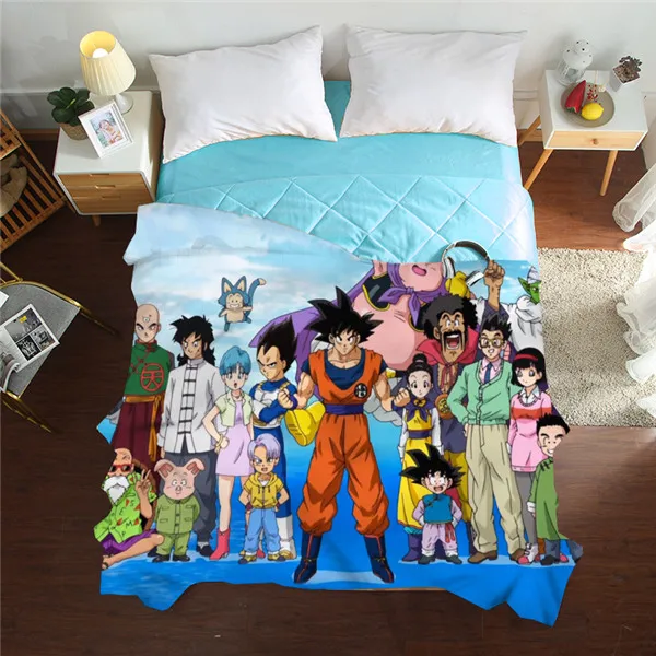 3D Аниме летние одеяла Твин один полный королевские одеяла роскошные мультфильм покрывало детей и взрослых одеяло Наруто мягкие одеяла - Цвет: style1