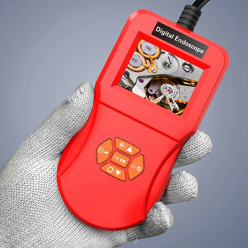 2,4 дюймов цифровой эндоскоп обнаружения ручной 0.3Mp дисплей экран промышленные бытовые Эндоскопы со светодиодами
