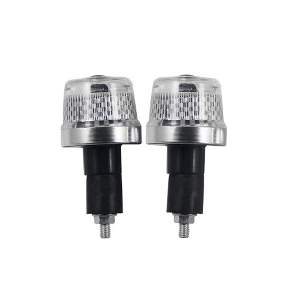 Motorcycle LED Handle Bar Light End Indicator Grip Plug Turn Signal