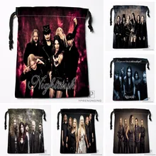 На заказ Nightwish Band Сумки на шнурке Печать Путешествия хранения мини сумка плавать Туризм игрушка мешок размер 18x22 см#180412-11-87