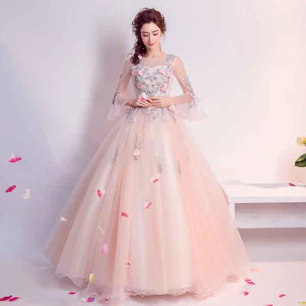 vestido de 15 anos floral