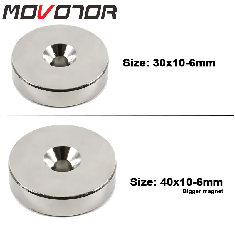 

50W/60W Led Searchlight N35 Super Strong Ring Countersunk Magnet Rare Earth Neo Neodymium Magnets 40x10-6mm or 30x10-6mm