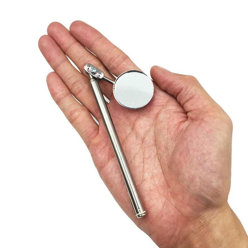17 49cm Automotive Telescopic Detection Lens Car Telescoping Inspection Round Mirror Extending
