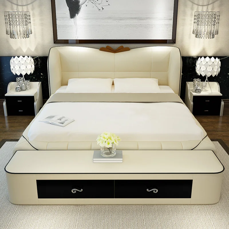 Bedroom Furniture Sets Modern Leather Queen Size Storage Bed Frame With Stool Two Nightstands No Mattress B07q Bedroom Furniture Sets Modern Leather Queen Size Storage Bed Frame With Stool Two Nightstands No Mattress B07q