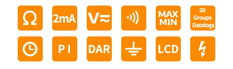 OFFCIAL PEAKMETER аналоговый и цифровой 2500V MS5205 тестер сопротивления изоляции megger метр 0,01~ 100G Ом с мультиметром