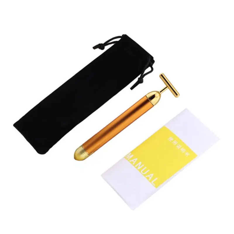 

Slimming Face Massager 24k Energy Beauty Bar Facial Roller Vibration Stick Face Lift Tightening Wrinkle Bar Neck Skin Care Tool