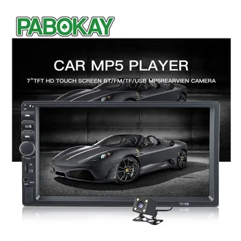 

7018B Double 2 Din Car Video Player 7 inch Touch Screen Multimedia player MP5 USB FM Bluetooth With Rear View Camera