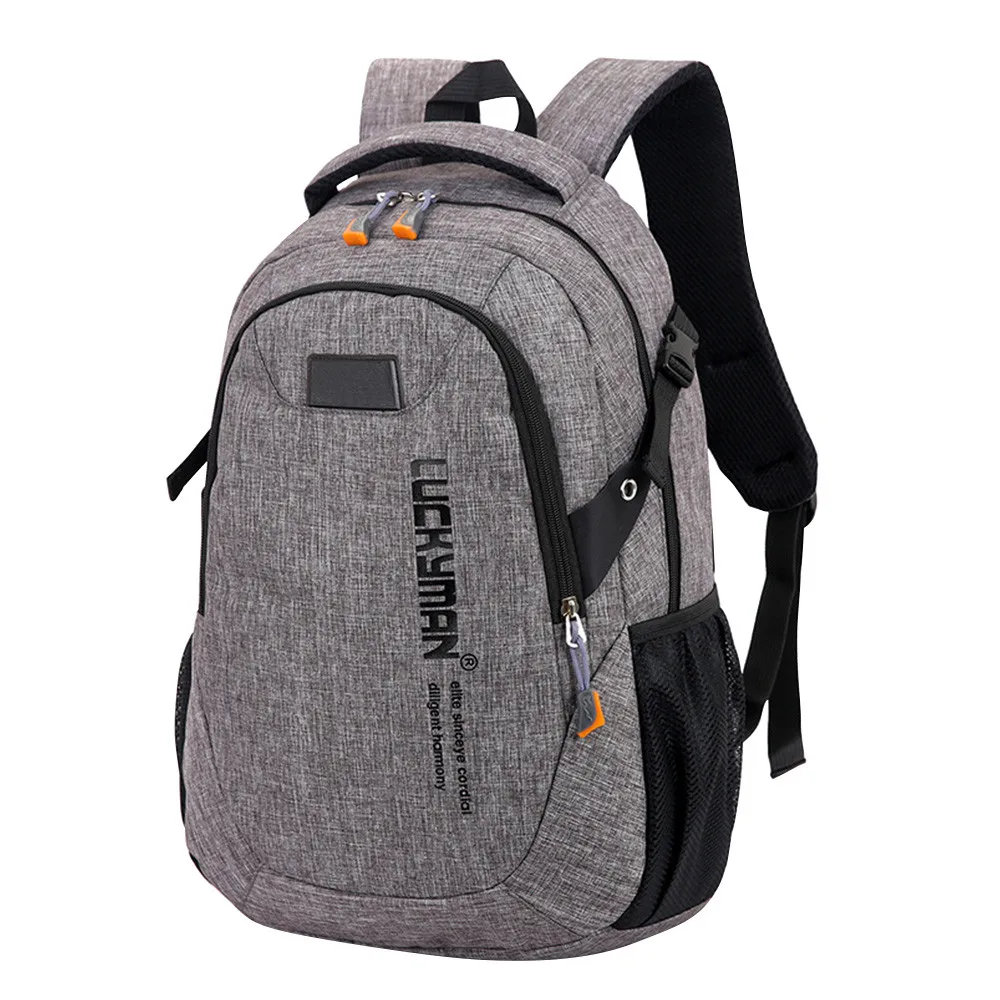 Мужской рюкзак Оксфорд мужская дорожная сумка рюкзаки модные мужские и женские дизайнерские студенческие сумки Сумка для ноутбука вместительный рюкзак - Цвет: Grey