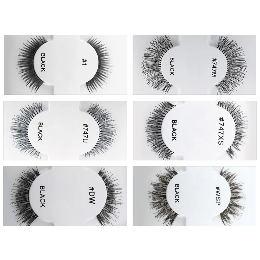 

100 Pairs False Eyelash handmade Eyelashes Extensions Soft Full Strip Lashes Natural Long Eyelash Soft Makeup Fake Eyelash