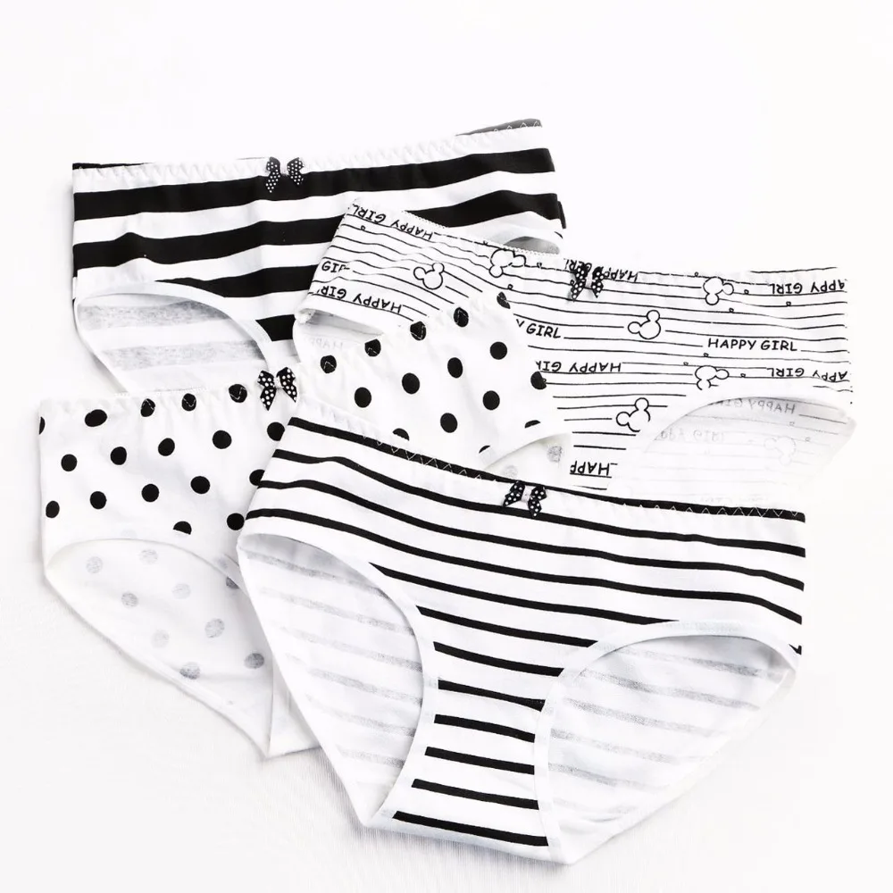

New Cotton Underwear Women Panties Girls Briefs Sexy Panties Cueca Printed Calcinhas Solid Shorts Underpants Panty Femme Woman