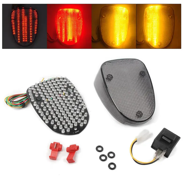 E Mark Integrated Taillight Rear Tail Light Turn Signals Lamp for