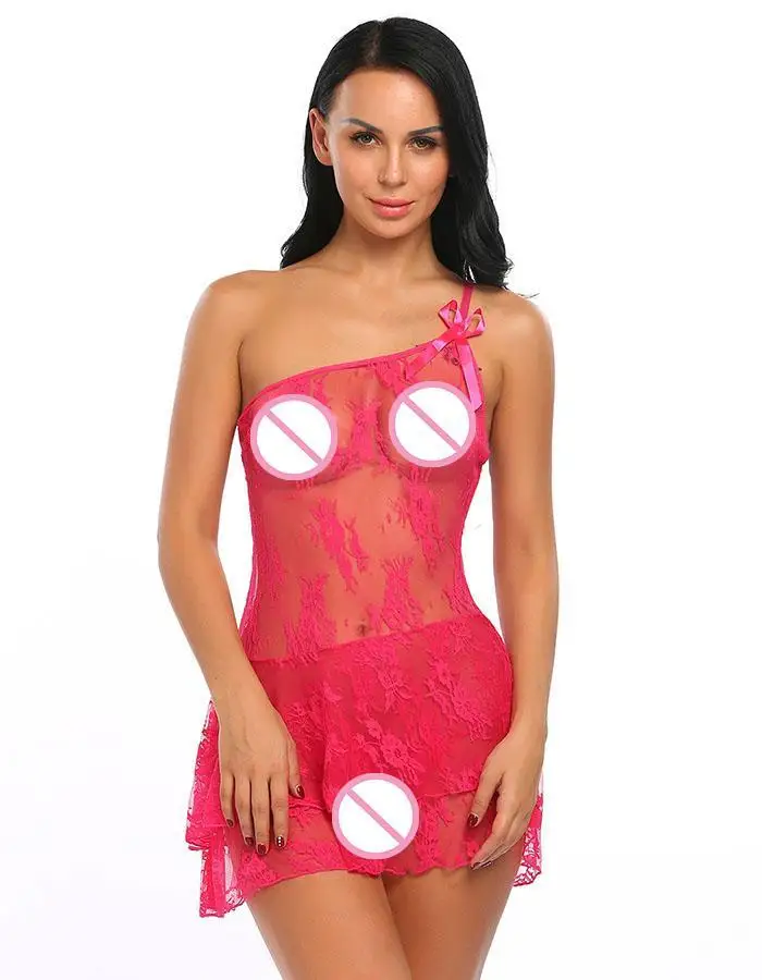 Avidlove Для женщин сексуальное нижнее белье сексуальное женское белье Эротические костюмы Babydoll ремень пижамы цветочные See-через одну ночная