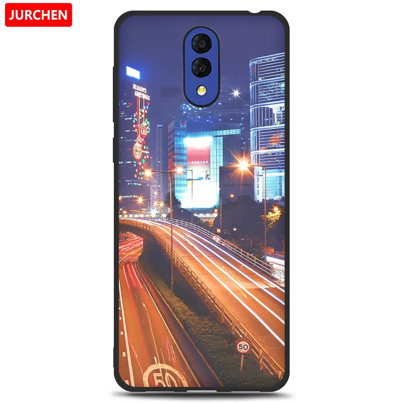 JURCHEN Case For Alcatel 3L Case Soft Tpu Silicone Back Cover For Alcatel 3L 3 L Case Cover Funda Printing Bag Cartoon - Цвет: 36