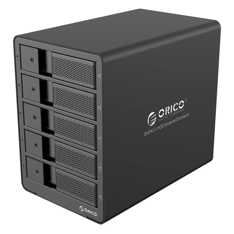 ORICO 9558U3 3,5 дюйма 5 отсек алюминиевый сплав USB3.0 SATA жесткий диск Поддержка 5x8 ТБ диск