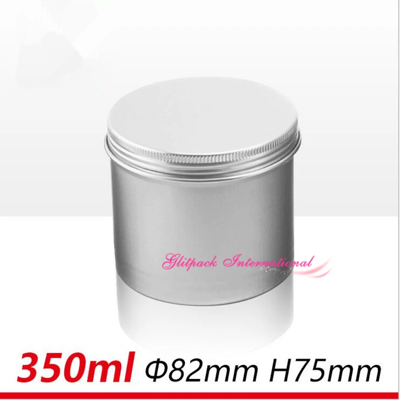 350ml Metal Tin Cans Candle Wax Holder Containers 350g Aluminum Pot Seamless Bottom Solid Fragrance Perfume Packaging 12oz