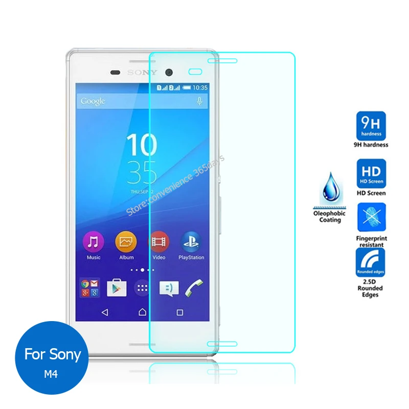 Закаленное стекло для Sony Xperia M2 Aqua M4 M5 C3 C4 C5 Ultra E4 E5 2 шт. Защитное экрана M 4 E 5 C 3 |