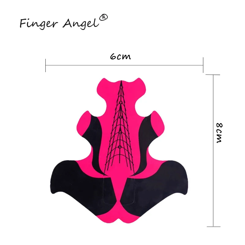 Finger Angel 50/100/500 шт. формы ногтей советы нейл-арта набор инструментов для самостоятельного бабочка кривой Пластик Гель-лак для ногтей УФ-удлинитель для французского маникюра формы