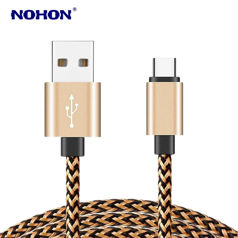 3 м Плетеный usb кабель для зарядки данных type C huawei P10 Mate10 Mate20 Honor 20 10 9 8 samsung S8 S9 Plus OnePlus