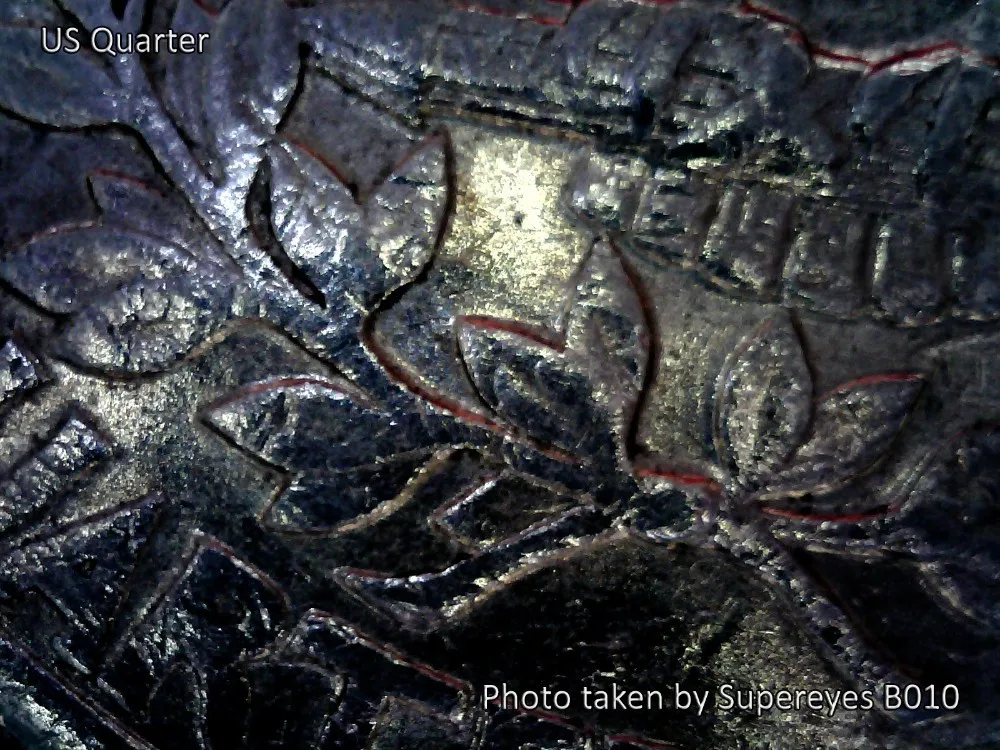 Video Camera Microscópio Portátil Lupa Portátil Prata bwith LED Verificação Da Pele