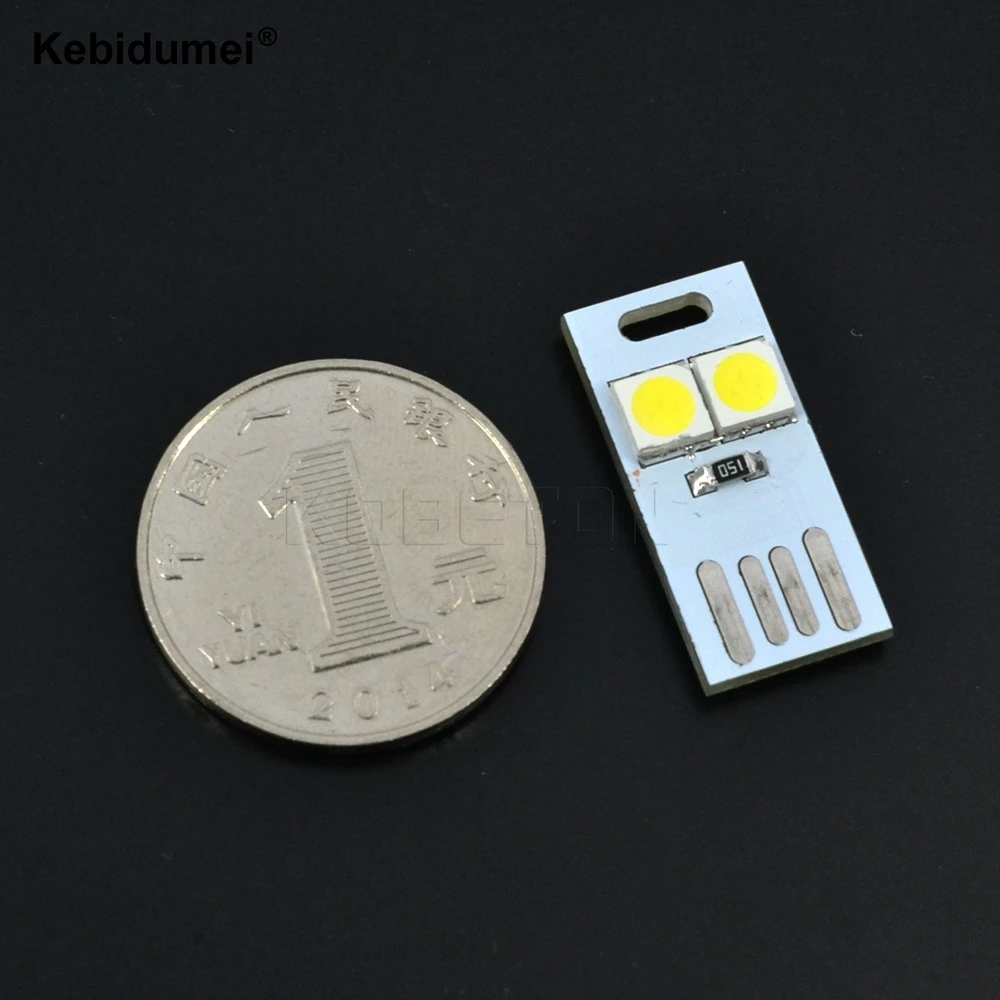 Kebidumei 200 шт./лот novetly мини USB2.0 2 светодиоды лампочка USB-гаджеты мобильный Портативный для кемпинга Корпус Таблица