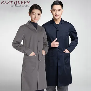 

New Design Lab Coat Lab Supplies Men Women Workwear Uniform Fashion Medical Clothing Gown NN0406 YE