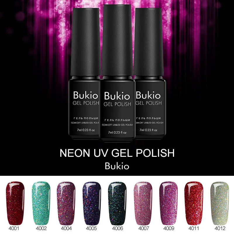Bukio неоновый Гель-лак для ногтей продажа Smalto Полуперманентная лампа Unghie все
