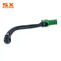 Motorrad Grün Kappe Und Schwarz CNC Aluminium Schaltknauf Shifter Für KAWASAKI KXF250 KX250F KXF 250 2006 2007 2008