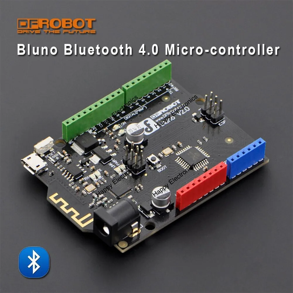 DFRobot Подлинная плата микроконтроллера Bluno, Atmega328 BLE TI CC2540 чип Встроенный Bluetooth 4,0 совместим с Arduino Uno