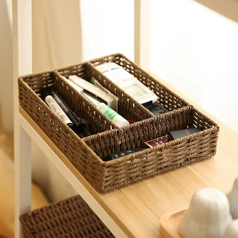 

Office Desk Organizer Desktop Storage Box Case Pen Pencil Holder Metal Cosmetics Study Makeup Remote Storage Environmental Box