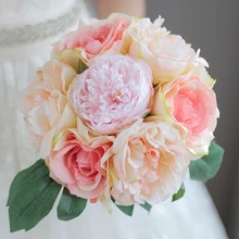 IFFO продукт высокого класса на заказ брошь невесты букет Свадебный букет невесты цветок на запястье невесты каштан невесты DIY Декор