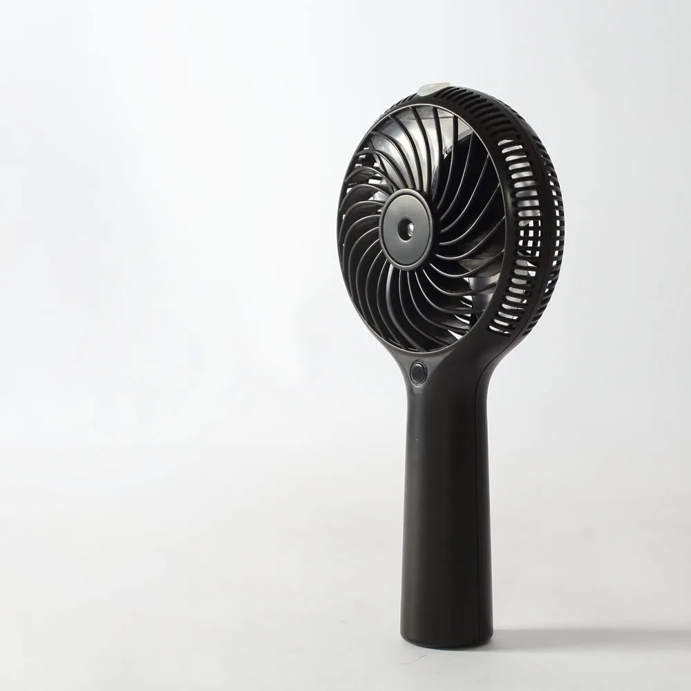 Niebla de agua recargable nebulización humidificador ventiladores 3 colores de pulverización Ventilador potente refrigeración Escritorio de oficina móvil Ventilador