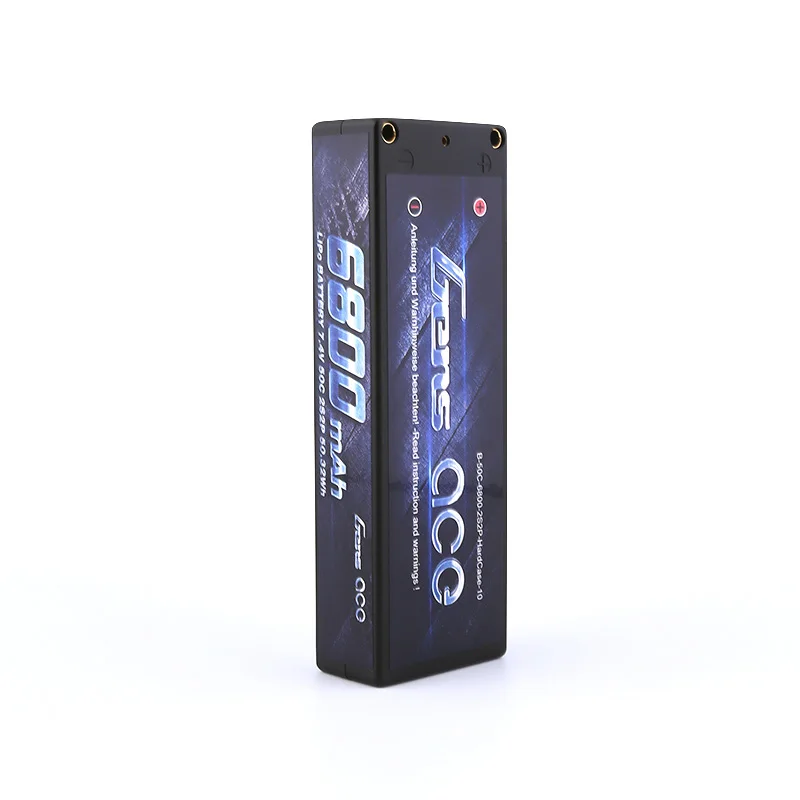 Gens ace 2S Lipo аккумулятор 6800mAh 7,4 V аккумулятор 50C Deans разъем для осевой радиоуправляемой машины 1/8 1/10 Hardcase высокой разрядки