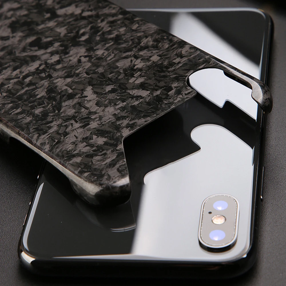 

Forged Carbon Fiber Case for iPhone X XS XR XS MAX - Luxury Retro Original Glitter-Carbon Fiber Pattern inside Mobile Phone