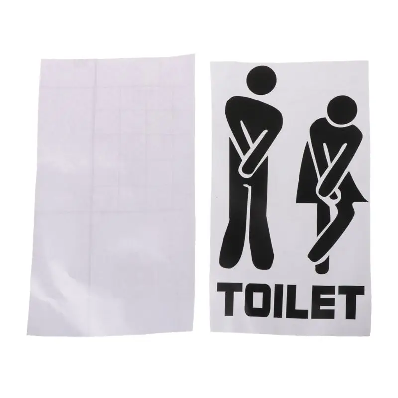Съемный милые мужские и женские уборная, туалет значки-наклейки Семья DIY домашний декор