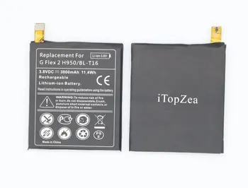 

iTopZea 10pcs/lot 3000mAh BL-T16 / BL T16 Replacement Battery For LG G flex 2 Vu 4 Vu4 H950 H955 H959 US995 LS996 H955A ect