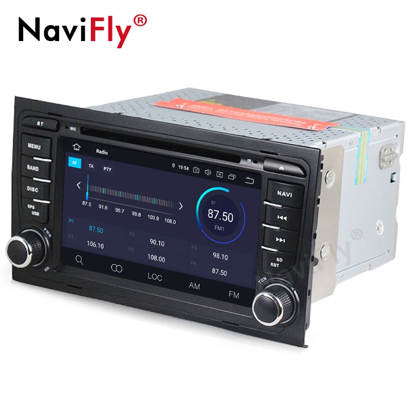 Discount Android9.0 Car multimedia Player Navigation GPS DVD for Audi A4 S4 RS4 2002-2008 with DSP IPS screen wifi BT carplay navi 5