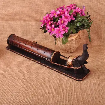 

Thailand arts and crafts wood and bamboo elephant pallet incense base incense box censer incense burner sticks~