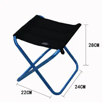 

Outdoor Portable Fishing Chair Aluminum Alloy Fishing Camping Barbecue Practical Picnic Folding Chair Stool
