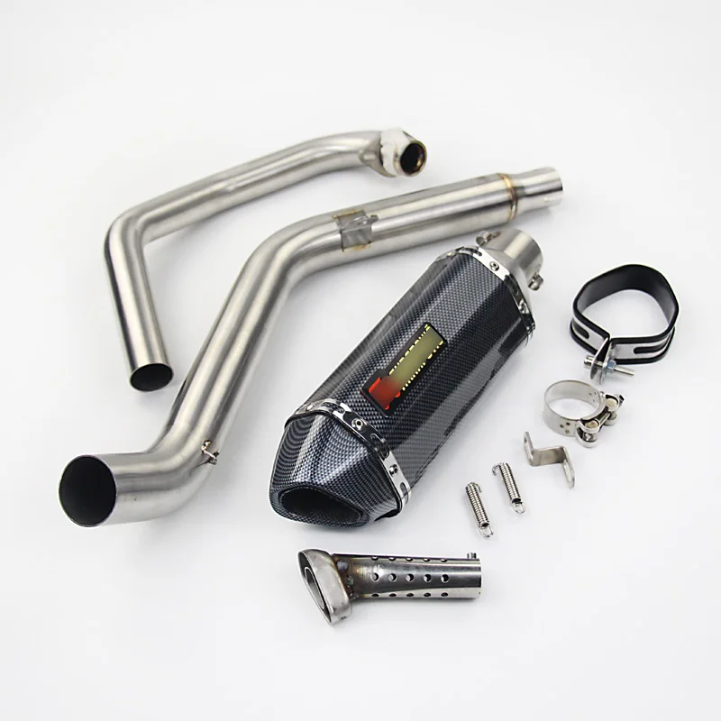 

For Honda CB190 Motorcycle Muffler Exhaust Tail Pipe Escape Full System With Stainless Steel Front Link Pipe Motorbike Modified