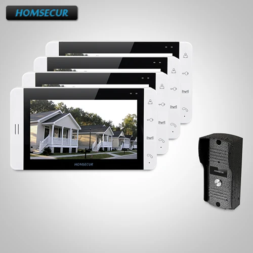 

HOMSECUR 7" Wired Hands-free Video&Audio Smart Doorbell+Metal Case Camera 1C4M : TC031 Camera + TM703-W Monitor (White)