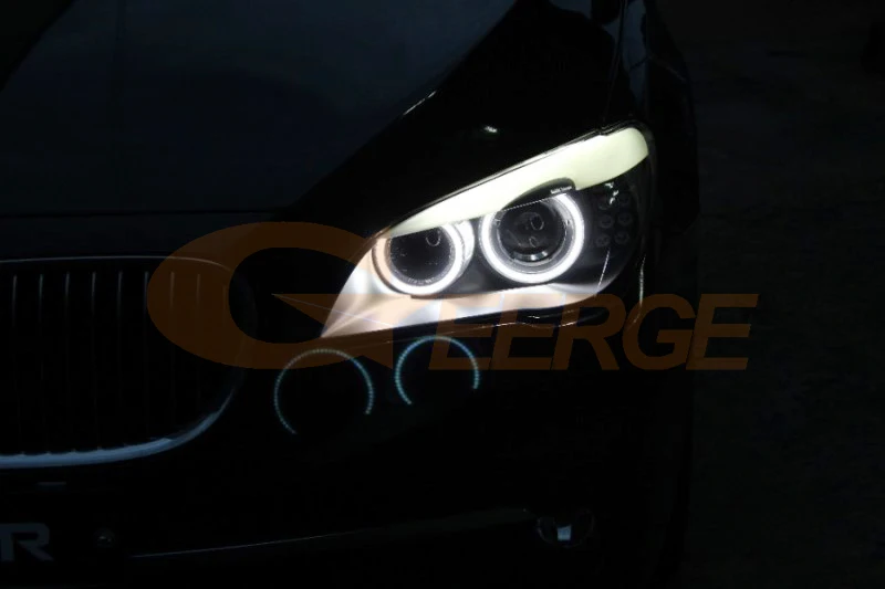 Для BMW F01 F02 F03 F04 730d 740d 740i 750i 760i ксеноновыми фарами 2008-2012 отлично ультра яркие красные/зеленые/комплект светодиодов «глаза ангела» дневные ходовые огни