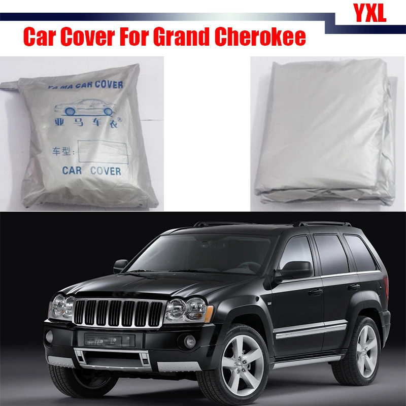 

Cawanerl Car Cover Sun Shade Snow Rain Sun Shield Resistant Anti UV Scratch Cover Car-Cover For Jeep Grand Cherokee