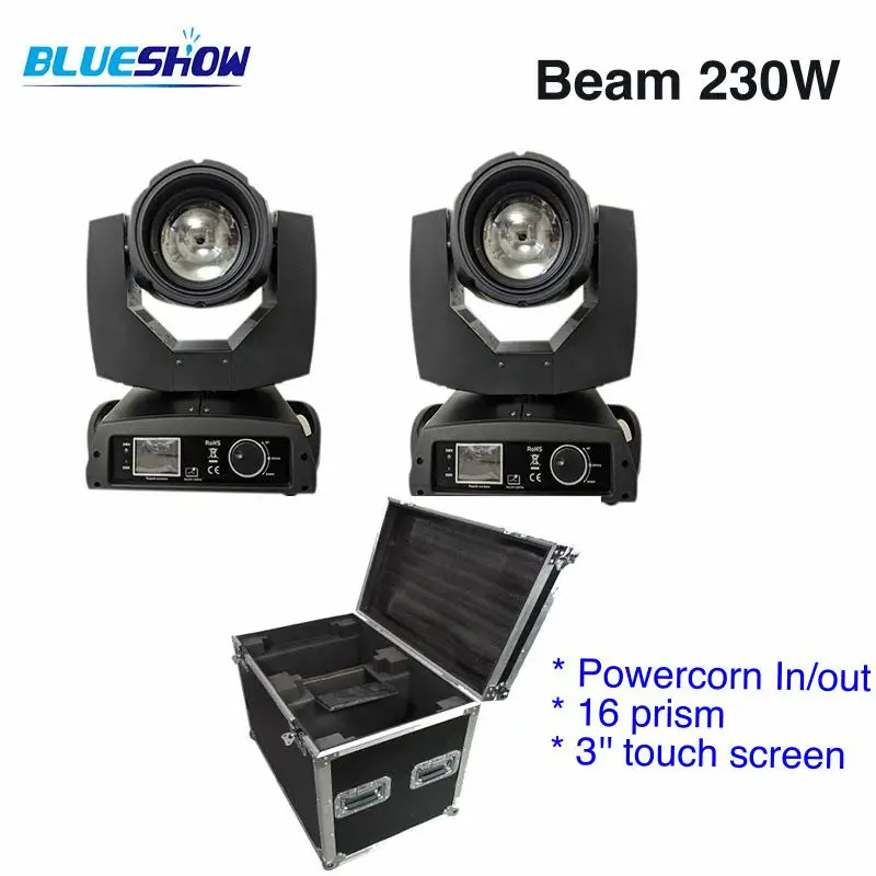 

2pcs/flightcase,Lyre Beam LED power corn In/Out beam 230W Sharpy 7R Moving Head Gobo Light free shipping