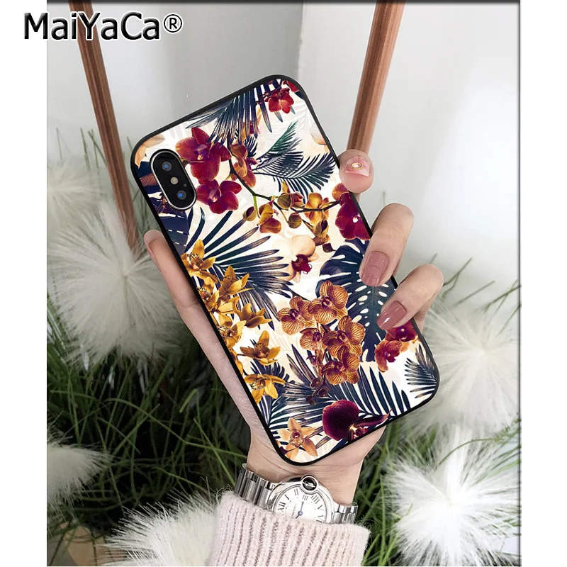 Bright Rose Peony Palm Leaves