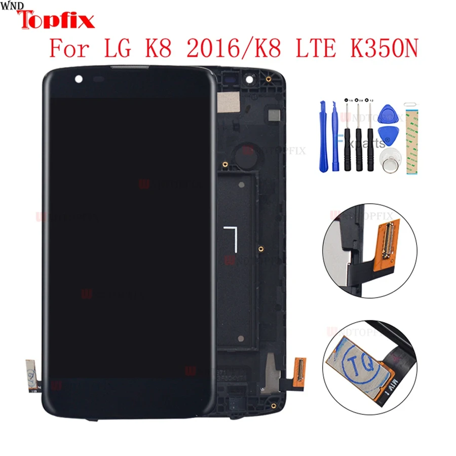 5 0 &quotдюймов 100% тестирование для LG K8 2016 ЖК дисплей Дисплей кодирующий