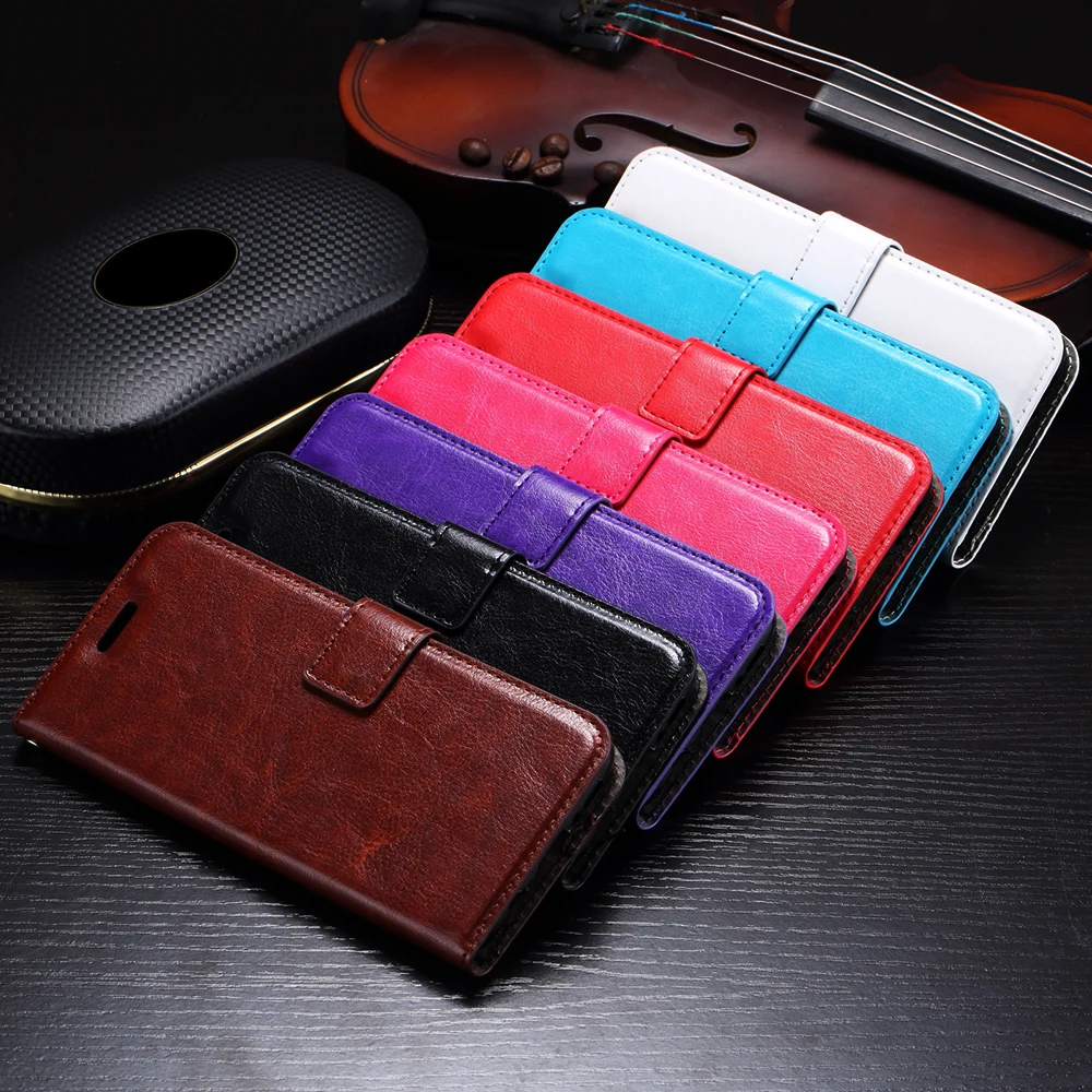 

Luxury Brand Flip Leather Phone Case for Samsung Note9 Note8 Note5 Note4 S7 Plus S6 Edge S8 Active Smart Phone Cover Shell Coque