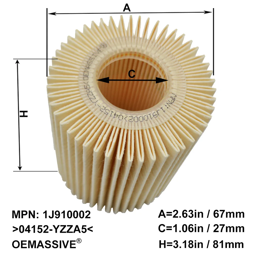 Набор(5 шт.) 04152-YZZA5 Масляный фильтр для Toyota Lexus GS300 GS460 GX460 IS250 LS460 LS600H 4runner Tundra автомобилей