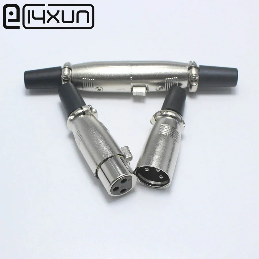 EClyxun 1 пара = 2 шт. XLR 3 контактный штекер гнездовой разъем переходник для кабеля 6 5
