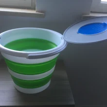 10L портативный складной ковшик хранение, силикон Автомойка рыболовное ведро для рыбалки кемпинга Автомойка случайный цвет